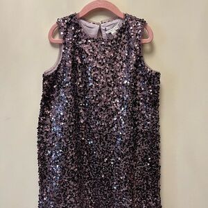 J. Crew Sparkling Purple Kids Dress